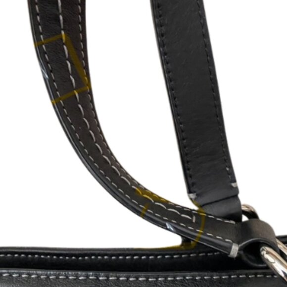 Coach Chelsea Black Leather Tote Crossbody Carryall Bag - Preowned - Picture 12 of 12